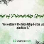End of Friendship Quotes