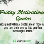 Friday Motivational Quotes