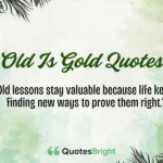 Old Is Gold Quotes