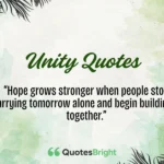 Unity Quotes