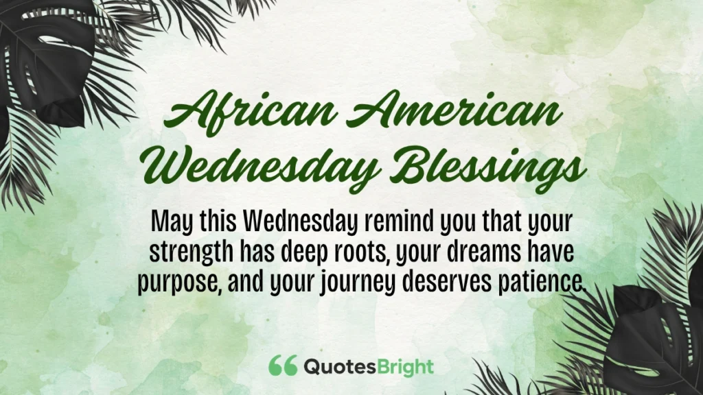 African American Wednesday Blessings