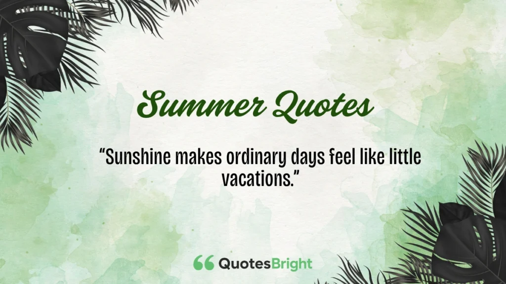 Summer Quotes